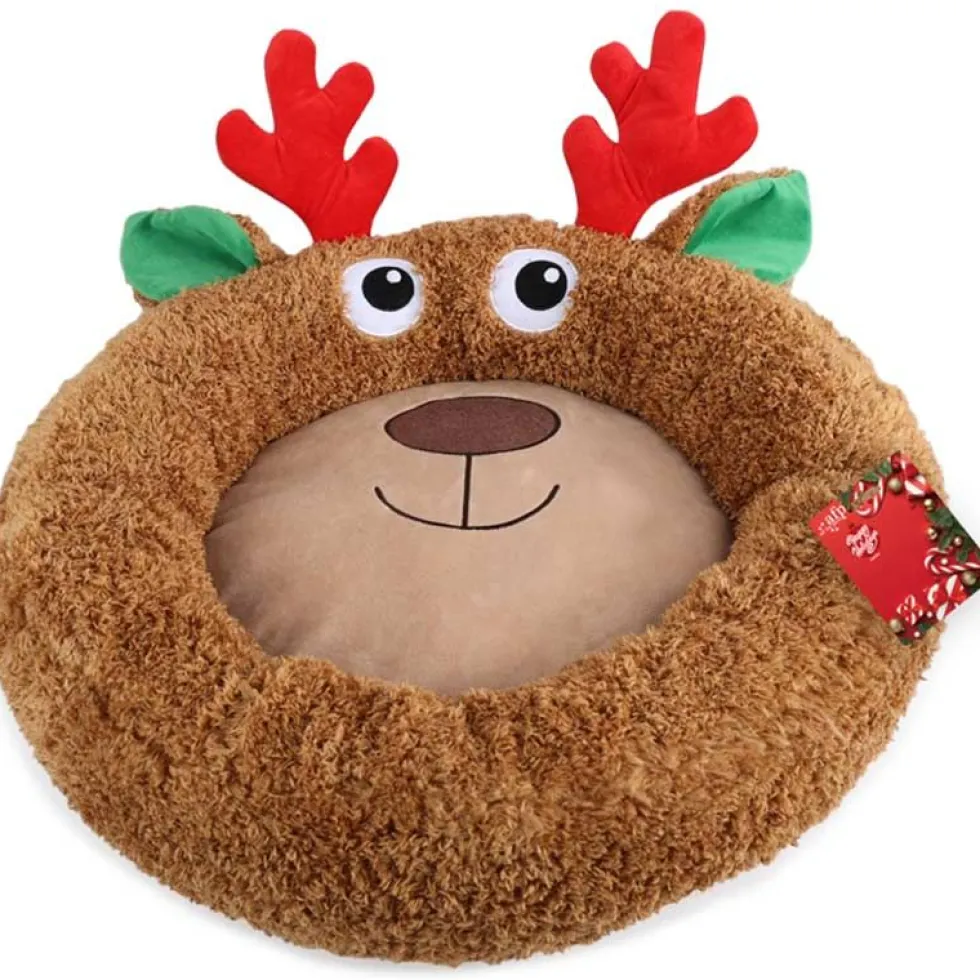 AFP Happy Holidays Hundebett Rentier ca. 50cm