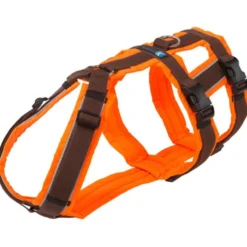 Anny-x Brustgeschirr Safety, leuchtorange/braun