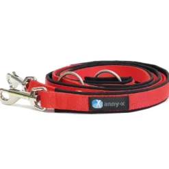 Anny-x Führleine Classic Bolt Fun, 3m, schwarz/rot