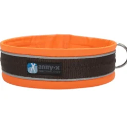 Anny-x Steckhalsband Protect, leuchtorange/braun