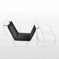 Auto-Schondecke, 0,5×1,45 m, schwarz/beige