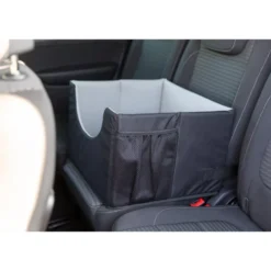 Autositz 45×28×40 cm, schwarz/grau