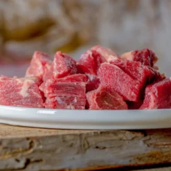 Barfgold Rindermuskelfleisch, durchwachsen, gewürfelt