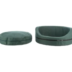 Bett CityStyle, oval, dunkelgrün