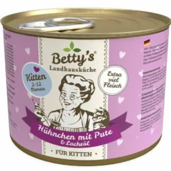Betty's Landhausküche Dose Kitten Hühnchen + Pute 200g