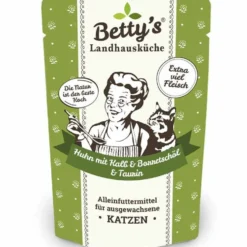 Betty's Landhausküche Pouch Huhn, Kalb + Borretschöl 100g