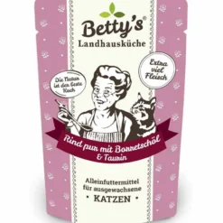 Betty's Landhausküche Pouch Rind pur + Borretschöl 100g