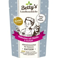 Betty's Landhausküche Pouch Senior Hühnchen + Kürbis 100g