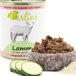 Carlino Menü - Lamm mit Reis und Zucchini