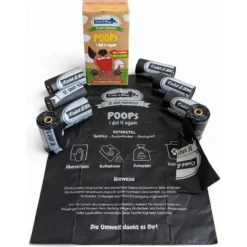 Cold & Dog Organic Kotbeutel, Poops i did it again 8x15 Stk.