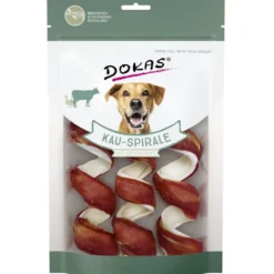 Dokas Dog Snack Kau-Spirale mit Entenbrust 3 Stück 110g