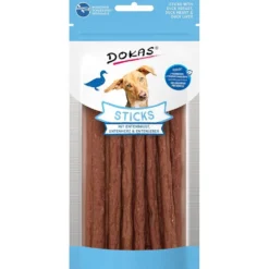 Dokas Dog Sticks mit Entenbrust, -herz und -leber 60g