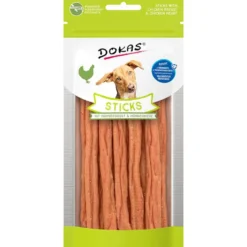 Dokas Dog Sticks mit Hühnerbrust und Hühnerherz 60g