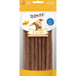 Dokas Dog Sticks mit Hühnerbrust und Rinderleber 60g