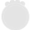 1 Dosendeckel, Silikon, 10,6 cm, transparent