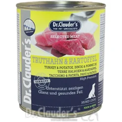Dr. Clauders Selected Meat Hair+Skin Truthahn+Kartoffel 800g