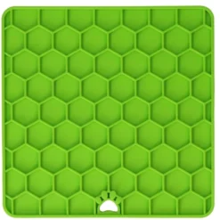 Eat Slow Live Longer Lick Honeycomb 19x19cm, grün