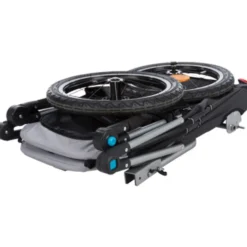 Fahrrad-Anhänger für Hunde Gr. M bis 22 kg, grau