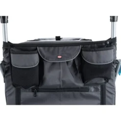 Fahrrad-Anhänger für Hunde Gr. M bis 22 kg, grau