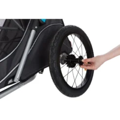 Fahrrad-Anhänger für Hunde Gr. M bis 22 kg, grau