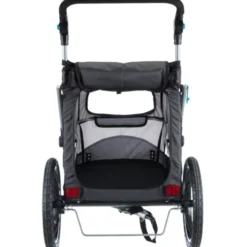Fahrrad-Anhänger für Hunde Gr. M bis 22 kg, grau