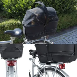Fahrradkorb Long für breite Gepäckträger, 29x49x60cm, schw.