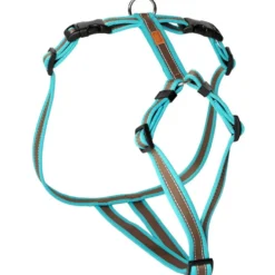 Feltmann Kreuzgeschirr Soft Grip, türkis-braun
