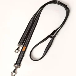 Führleine Soft Grip, schwarz/silber