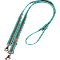 Führleine Soft Grip, türkis/braun
