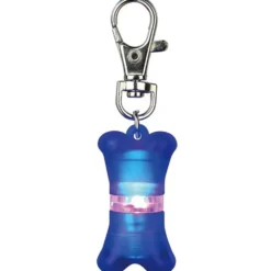 Flasher für Hunde, 2 x 4 cm, blau