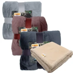 FurryFabs Wasserdichte Hundedecke Flanell, 70x100 cm