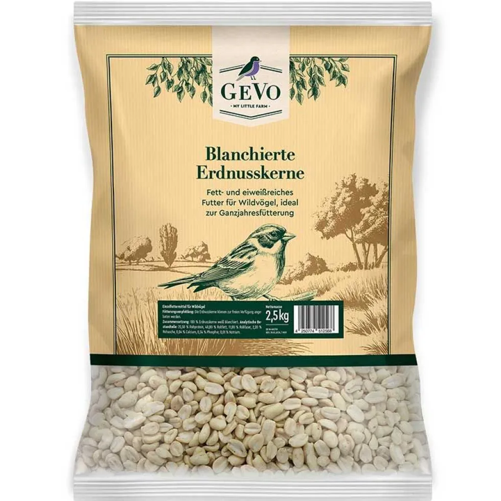 GEVO Erdnusskerne, weiß blanchiert 2,5 kg