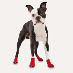 Goo-eez Dog Boots Ultras, 2 Stück, rot/schwarz