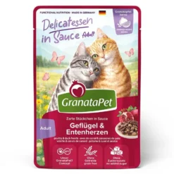 GranataPetKatze DeliCATessen Sauce Geflügel+Entenherzen 100g
