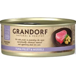 Grandorf Katze Dose Thunfischfilet + Muscheln 70g