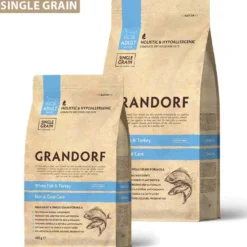 Grandorf Katze Skin+Care Weißfisch und Pute