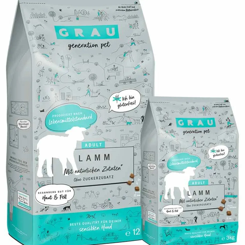Grau Hund Adult Lamm