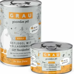 Grau Katze Adult Geflügel mit Vollkornreis