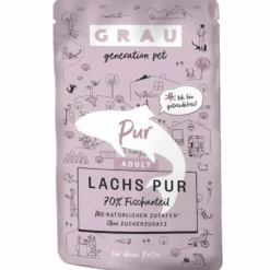 Grau Katze Adult Pouch Lachs pur 125g