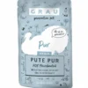 Grau Katze Adult Pouch Pute pur 125g