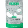 Grau Katze Adult Pouch Pute und Lamm 125g