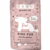 Grau Katze Adult Pouch Rind pur 125g