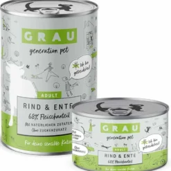 Grau Katze Adult Rind und Ente
