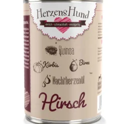 HerzensHund Hirsch mit Bio-Gemüse