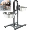 Hundebar, separat höhenverstellbar, 2x2,8 l/24 cm, bis 43