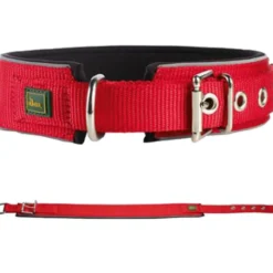 Hunter Halsband Neopren Reflect, rot/schwarz