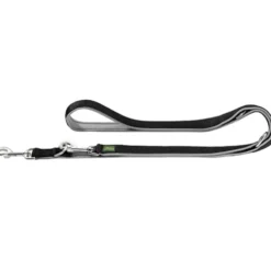 Hunter verstellbare Führleine Neopren, schwarz/grau