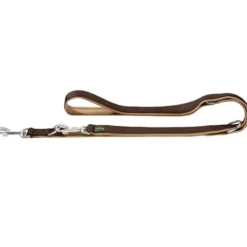 Hunter verstellbare Führleine Neopren, braun/karamel