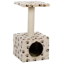 Junior Kratzbaum Zamora 60 cm, beige mit Pfoten