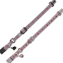 Junior Kätzchenhalsband Blümchen, reflektierend